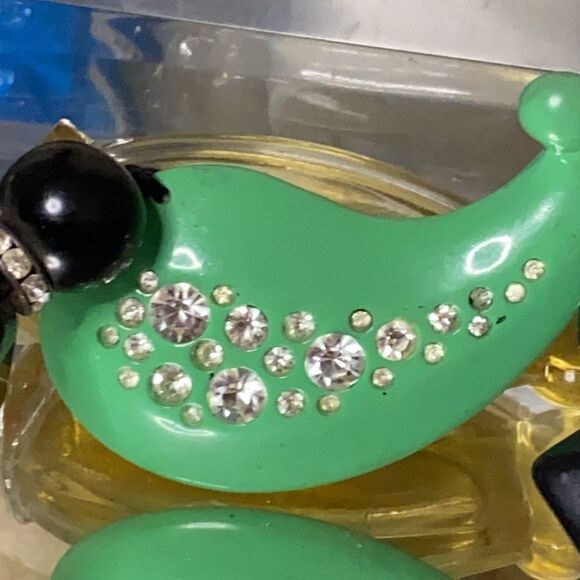 RARE VTG MILANO ZE CO LUCITE Statement Necklace - Picture 2 of 12